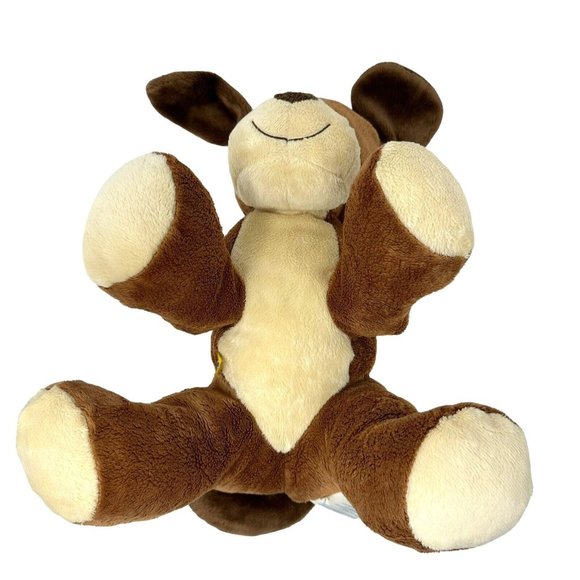 Build A Bear Puppy Dog Plush Velvet Hugs Brown Tan Soft Stuffed Animal Toy 12" - Picture 6 of 12